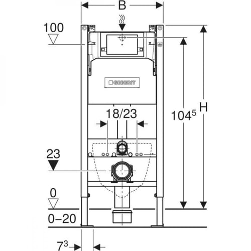 خزان دفن جيبرت 12 سم لكرسي الحمام المعلق ألفا بدون...