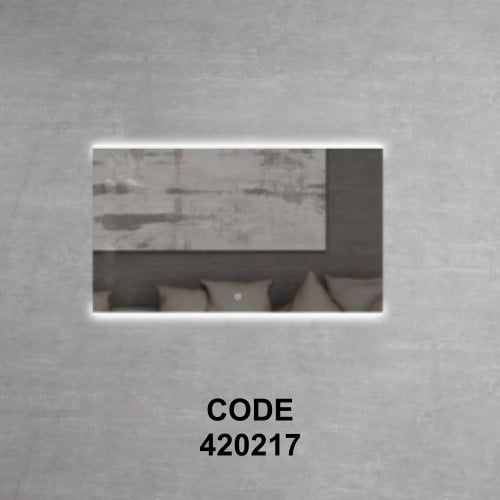 مراية مستطيل بالعرض ليد اطار اكريليك 70*120 سم