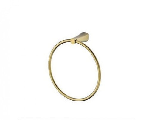 حمالة منشفة حلقة ذهبي لميع