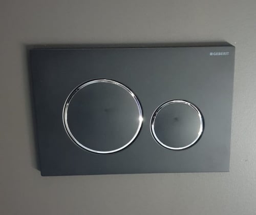 وجه خزان دفن أسود مطفي سيجما 20 دائري جيبرت GEBERI...