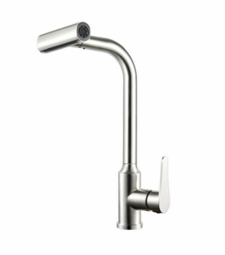 خلاط مجلي واقف متحرك كروم مطفي NE-16135 SS