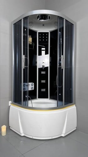 كابينة شاور و ستيم روم سيكوريت مقاس 90X90X215 cm