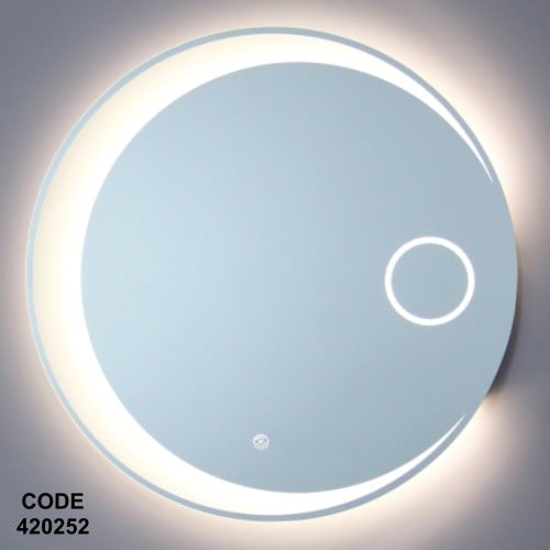 مراية دائري هلال ليد 70*70 سم