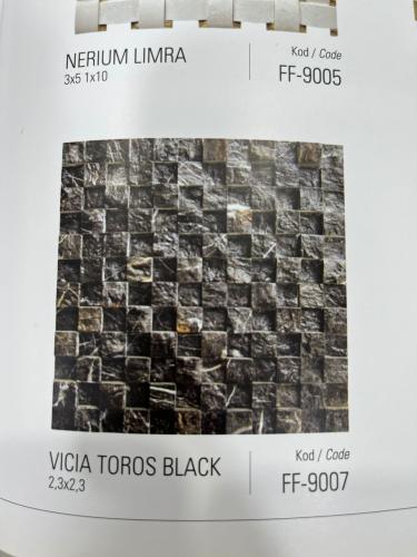 موزاييك ديكور اسود Fionart FF-9007 Vica Toros Blac...