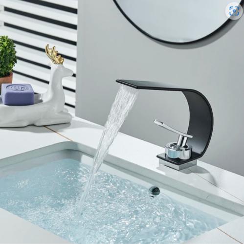 خلاط شلال ألماني أسود مطفي مودرن تصميم مميز عالي ا...