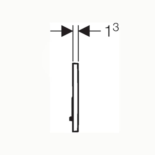 ضغاط سيفون جيبرت دائرية لون كروم - جيبرت سيجما Geb...