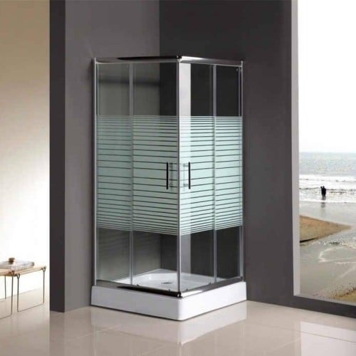 شاور بوكس زاوية مربع تصميم أوربي