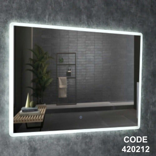 مراية مستطيل بالعرض ليد اطار اكريليك 80*120 سم