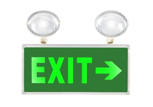 Signboard - EXIT right