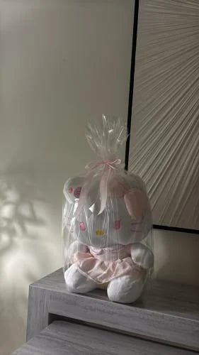 Hello Kitty doll, checkered, 45 cm