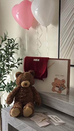 Winter teddy bear