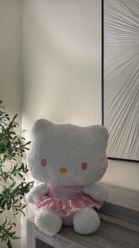 دمية هيلوكيتي وردي (60 سم )كبير