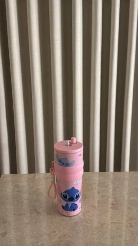 Pink and blue stitch fabric