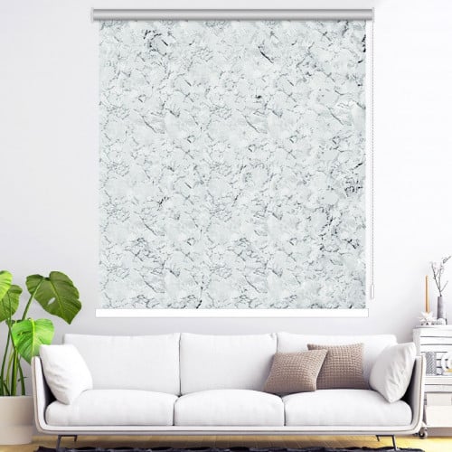 ستائر رول عازل للضواء والحرارة جاكار الحجر الأبيض