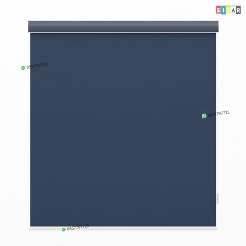 ستائر رول عازل للضواء والحرارة أزرق غامق