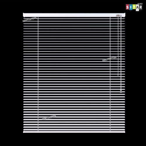 ستارة شرائح معدنية لون ابيض