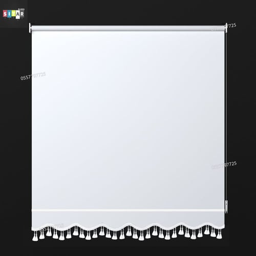 ستارة رول عازل 100% لون أبيض ناصع