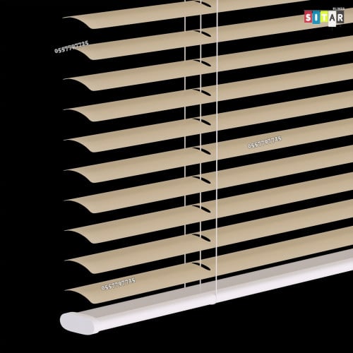 ستارة شرائح معدنية لون بييج