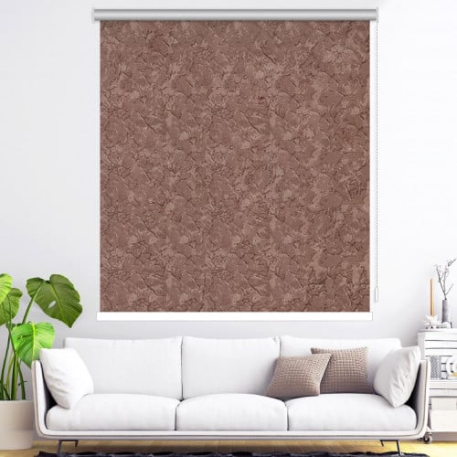 ستائر رول عازل للضواء والحرارة جاكار بني