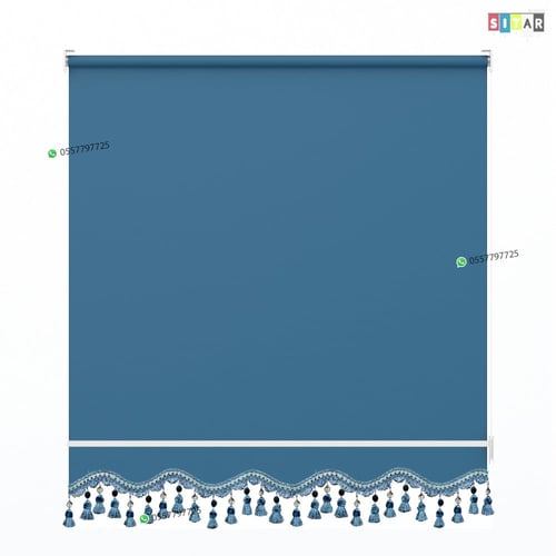 ستائر رول عازل للضواء والحرارة أزرق