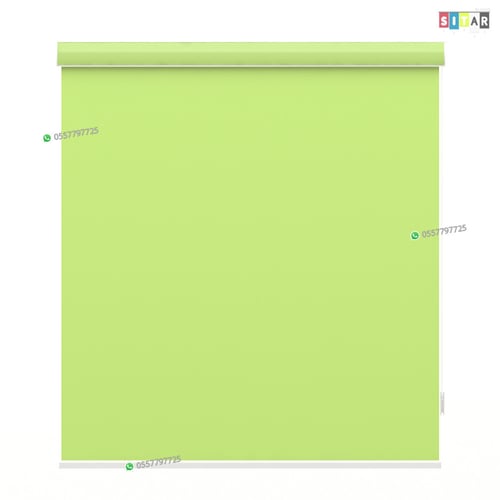 ستائر رول عازل للضواء والحرارة أخضر فاتح