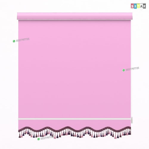 ستائر رول عازل للضواء والحرارة زهري