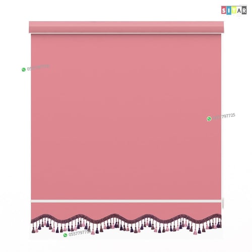 ستائر رول عازل للضواء والحرارة روز غامق