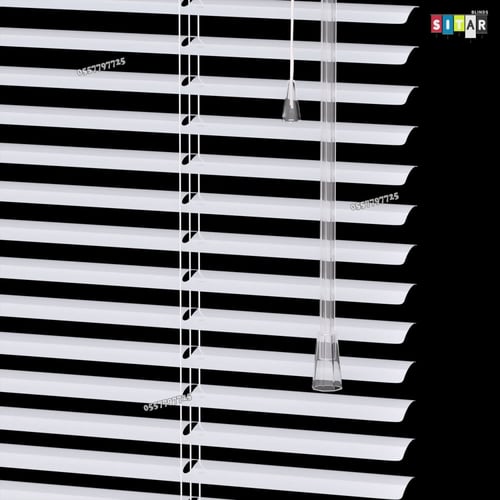 ستارة شرائح معدنية لون ابيض