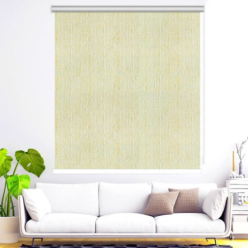 ستائر رول عازل للضواء والحرارة جاكار بخلفية صفراء