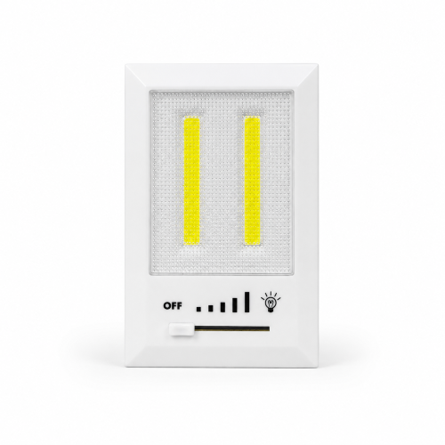 Round LED wall lamp with motion sensor and switch
