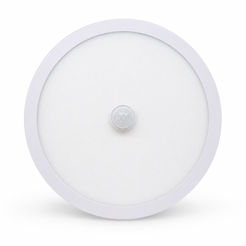 Round LED wall lamp with motion sensor and AUTO/OF...
