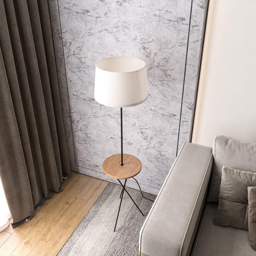 ابجورة طويلة ارضية مع رف جانبي