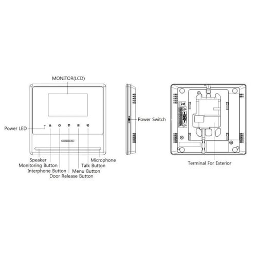 شاشة كوماكس LCD عالية التقنية- CDV-43Y - Commax