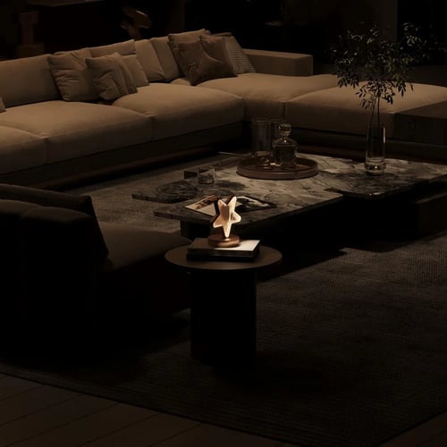 ابجورة طاولة بشكل نجمة تعمل بالبطارية متعددة الإضا...