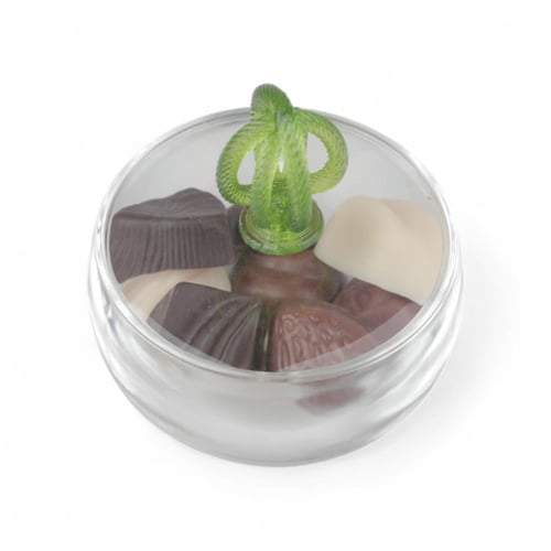 تمرية سنيك أكريليك من سوليتير، لون شفاف وأخضر، الق...