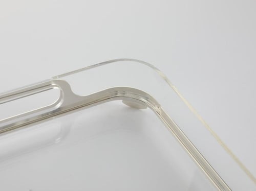 صينية تقديم أكريليك من سوليتير , اللون شفاف و فضي...