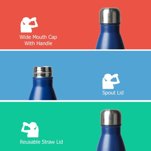 عبوة ماء من الستانلس ستيل المقاوم للصدأ من بيستر،...