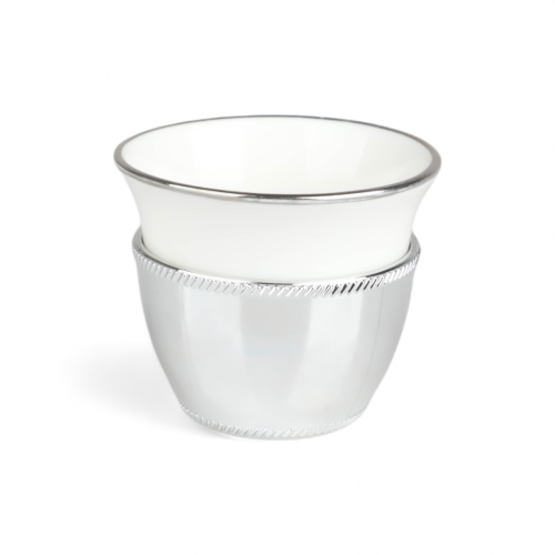 طقم فناجين كوين فضي من سوليتير، عدد القطع 6 فناجين