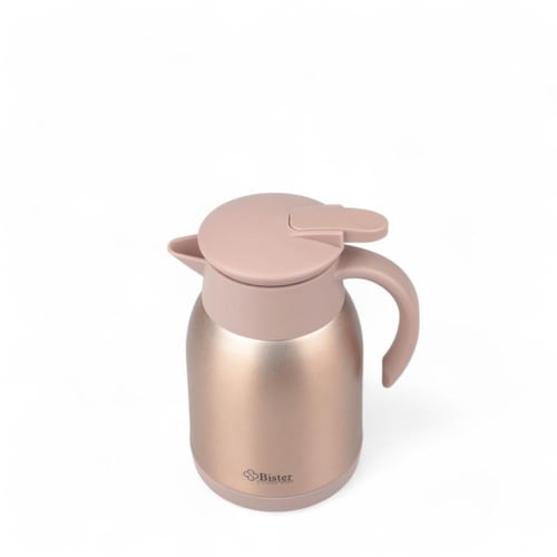 ترمس بستر ستيل ذهبي وردي، السعة 1 لتر