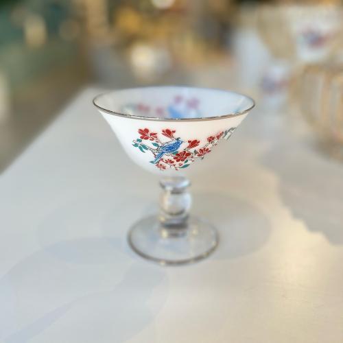 طقم اكواب حلى بيرد من سوليتير، لون أحمر وفضي، طقم...