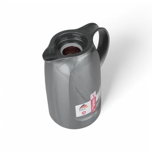 ترمس VALK ألماني ضغاط، اللون رمادي وأسود، السعة 1...