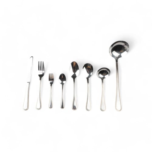 شنطة ملاعق وشوك من سوليتير طقم 72 حبة، لون فضي بنق...