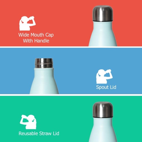 عبوة ماء من الستانلس ستيل المقاوم للصدأ من بيستر،...