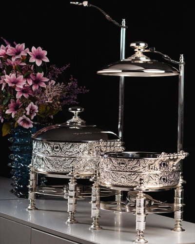 سخان طعام ليون من سوليتير، لون فضي، سعة 3 لتر