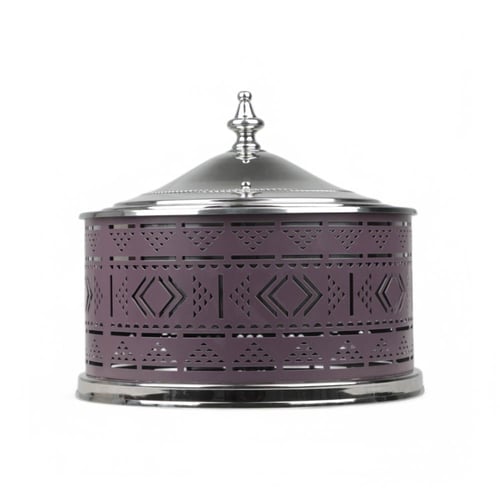 سخان طعام الدرعية هندي، لون بنفسجي وفضي، سعة 5 لتر