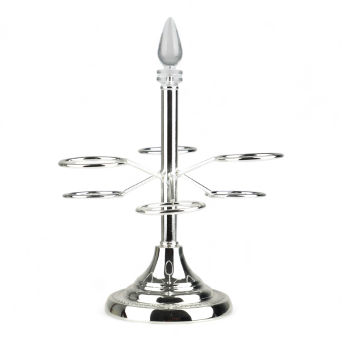 شيال فناجين قهوة من سولتير 6 حبات، لون فضي وشفاف