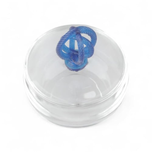 تمرية سنيك أكريليك من سوليتير، لون شفاف وأزرق، الق...