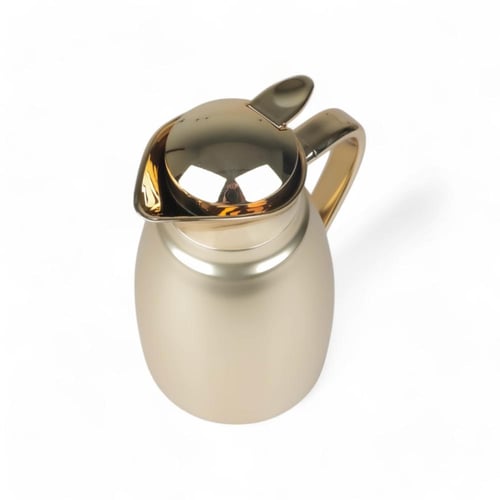 ترمس كوين من سوليتير، لون ذهبي مطفي، سعة 1 لتر