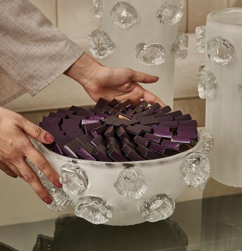 صحن لورا كريستال ،ثلجي