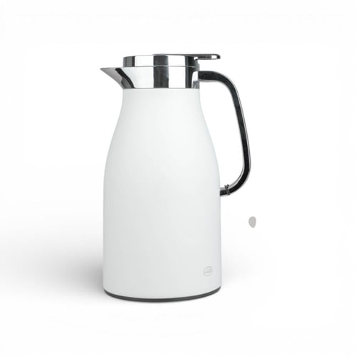 ترمس سوليتير كروان ضغاط , أبيض 1 لتر